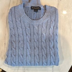 Brooks Brothers Supima Cotton Cable Men’s Crewneck Sweater, XL